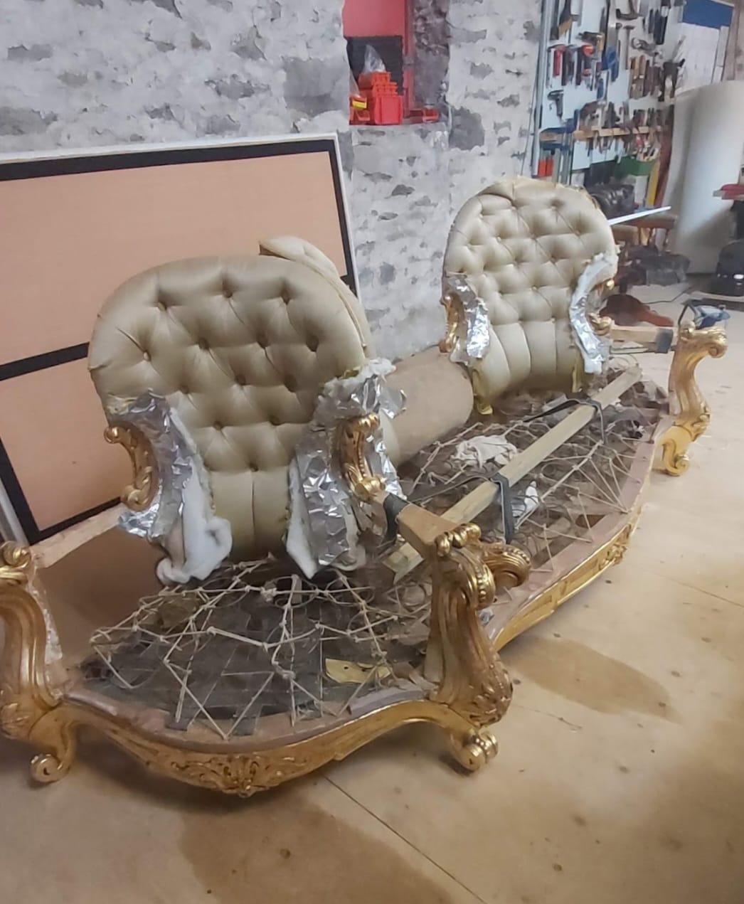 Stripping down begins!